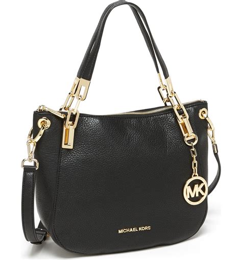 michael michael kors brooke medium leather satchel bag|Michael Kors large satchel bag.